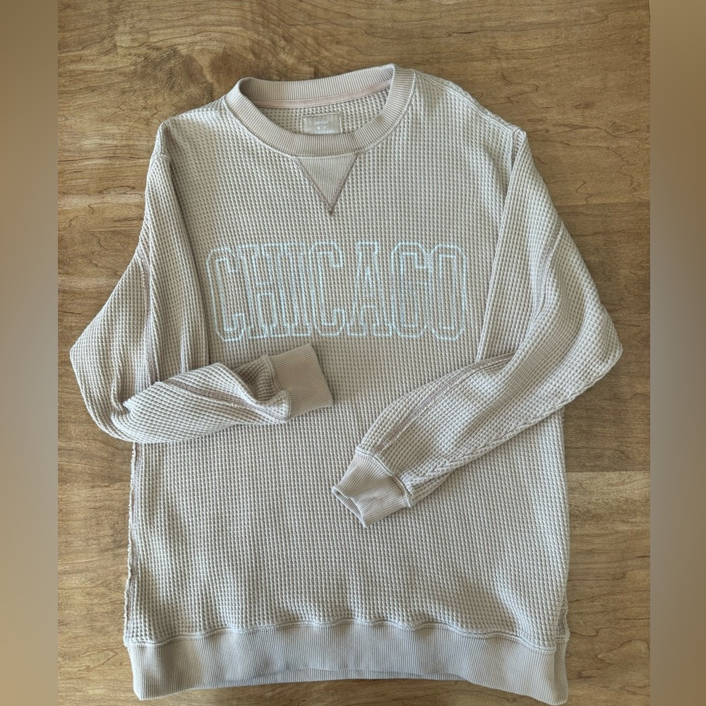 Aerie waffleknit crewneck.